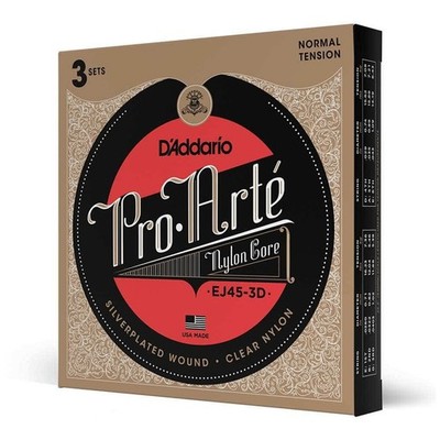 D Addario EJ45-3D - ProArté Classical Nylon - Normal Tension 3er Pack | 028-0...