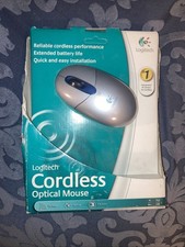 LOGITECH CORDLESS/WIRELESS OPTICAL 3 BUTTON SCROLL MOUSE 931187-0403 NEW