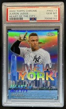2022 Topps Chrome Aaron Judge Heart of the City #HOC-13 Yankees PSA 10 GEM MINT
