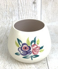 Vintage Poole Pottery Hand Painted Sugar Honey Jam Pot Floral