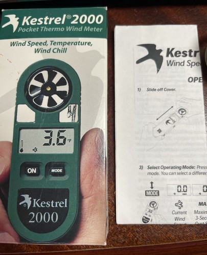 Kestrel 2000 Pocket ThermonWind Meter - Picture 4 of 5
