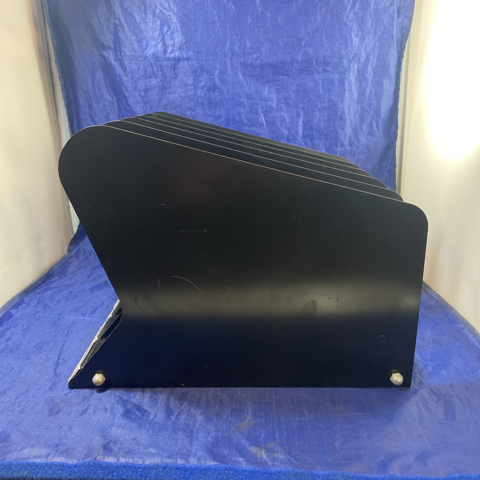 Tray File Organizer Industrial Metal Desk Mid Century Modern Atomic Era, Vtg