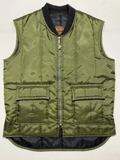 Vintage Walls Blizzard Pruf Vest Insulated Puffer Army Green Sz M?  Made in USA