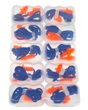 10 Pairs Corded Silicone Ear Plugs - with Plastic Carry Cases - Reusable Nois...
