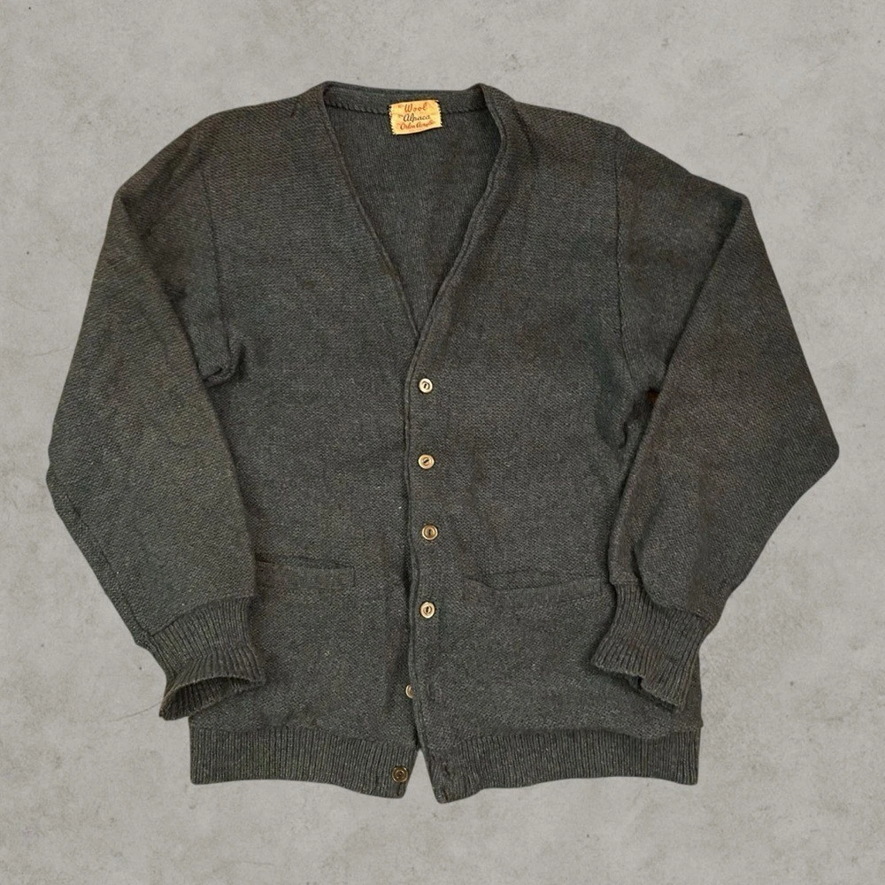 vintage alpaca cardigan products for sale | eBay