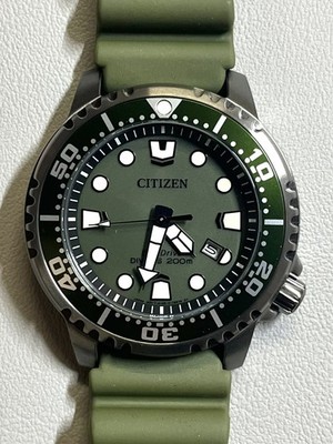 Citizen Promaster BN0157-11X MARINE Adventure Green Diver Eco-Drive Men Watch
