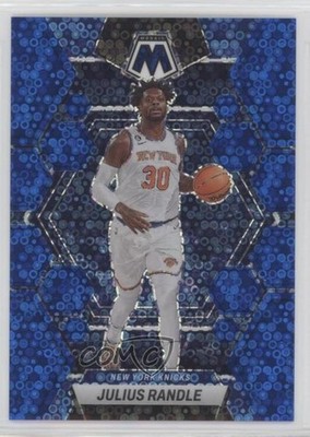 2022-23 Panini Mosaic Fast Break Blue Prizm 30/85 Julius Randle #35 14im