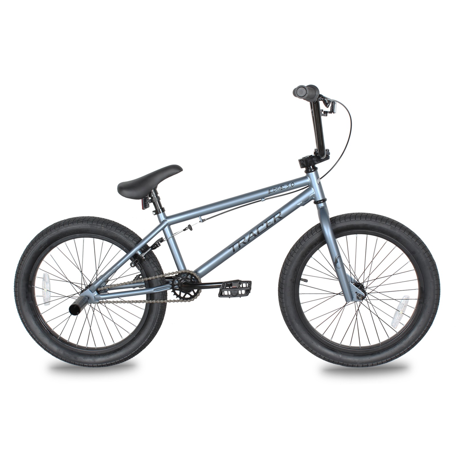Tracer 20" BMX Bike Hi-ten Steel Frame Freestyle for Kids Beginner Teen Adult