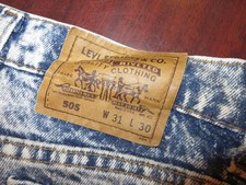 VINTAGE APPAREL DENIM JEANS LEVIS 505 SIZE 31-30