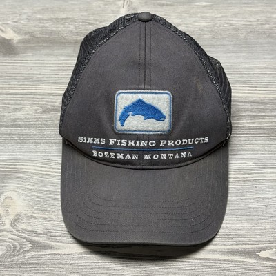 Simms Bozeman Montana Hat Cap Men's One Size Adjustable Gray Mesh Fishing