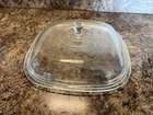 Pyrex A-12-C A12C Glass Lid Only For Corning Ware 10” Casserole