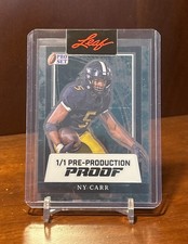 2026 Pro Set Clearly Green Ny Carr # 1/1