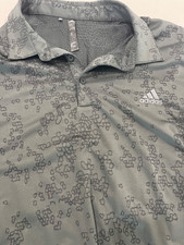 Adidas Mens Size 2XL Golf Shirt Black Adidas Camo Pattern Nice