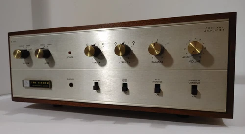 Nice Vintage Fisher X 100-3 Tube Integrated Amplifier, Wood case Working w/video