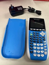 Texas Instruments TI-84 Plus Graphing Calculator Blue  - Tested