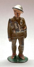Vintage Barclay Manoil Lead Metal Toy Standing Wounded WWI Soldier Arm in Sling