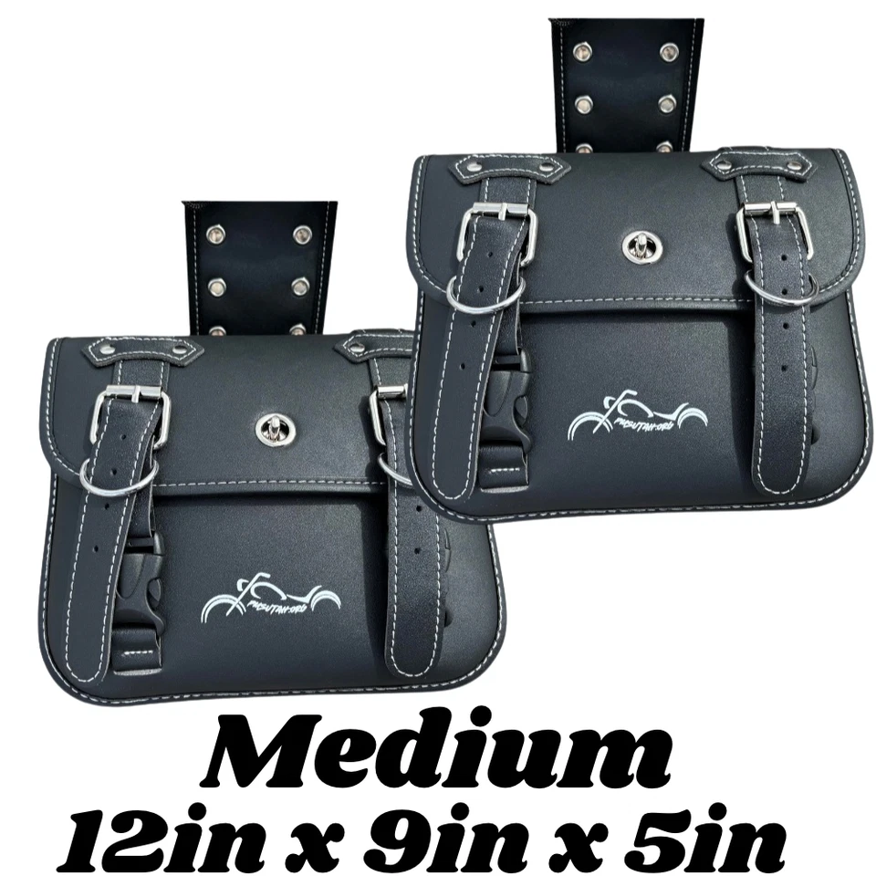 Motorcycle Saddle Bags Cupholder Panniers Rear Bag Honda Shadow VT 750 CB750 CB - Image 2 of 4