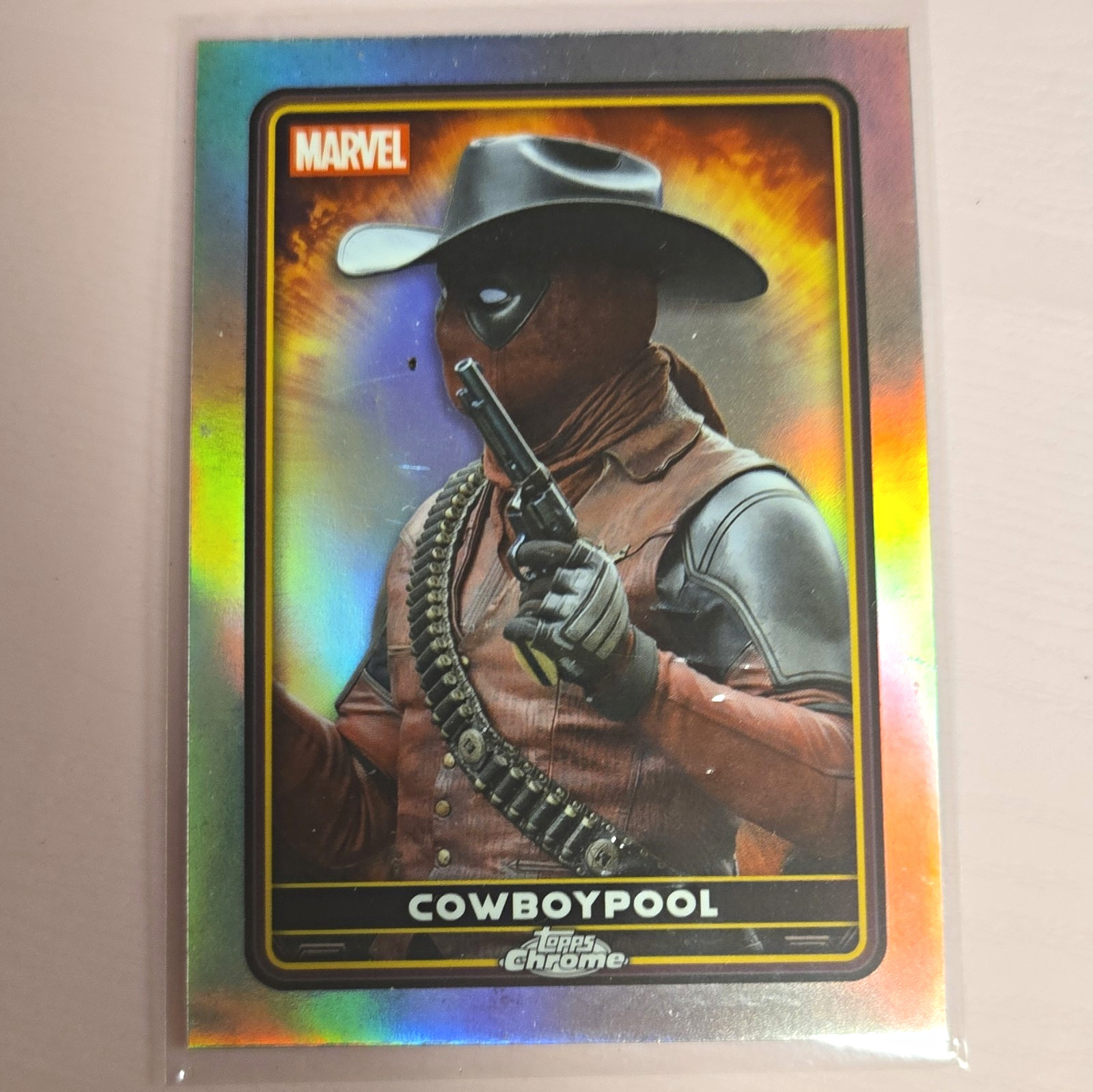 Topps 2025 Topps Chrome Marvel Deadpool & Wolverine Cowboypool #36 Refractor