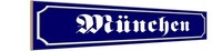Holzschild 10X46 Cm MüNchen Bayern StraßE Stadt Deko Geschenk Holz Schild
