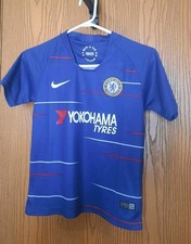 Chelsea Didier Drogba Youth Blue 2018 Soccer Jersey Size 22(Small)