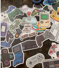 50 tlg Stickerset Gaming Konsole Playstation X Box Game Boy