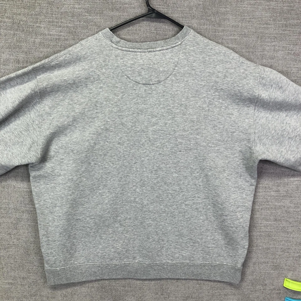 Sudadera De Colección Chaps Ralph Lauren Para Hombre Grande Gris Cuello Redondo Logo Bordado Foto 4 de 4