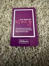 Hilton Hotel KeyCard It’s Time To Let Me Go RFID Room Key