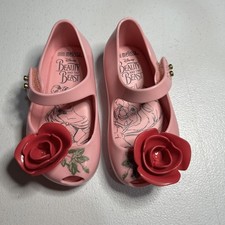 Mini Melissa Disney Beauty and the Beast Mary Jane Shoes Toddler Size 5 Sandal