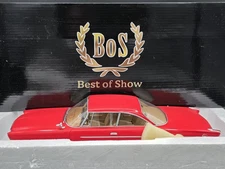 BOS Models 1962 Chrysler 300H Hardtop Red 1:18 Resin Car BOS311 Best Of Show