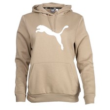 PUMA Essentials Cat Logo Pullover Hoodie Womens Beige Casual Outerwear 68098067