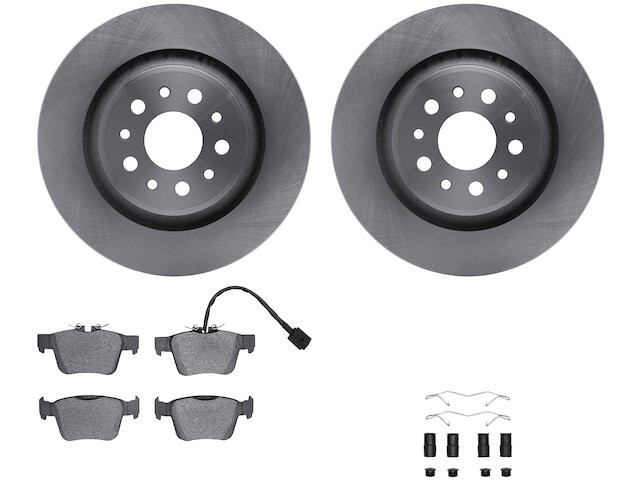 For 2017-2022 Maserati Ghibli Brake Pad and Rotor Kit Dynamic Friction 54661NPBD