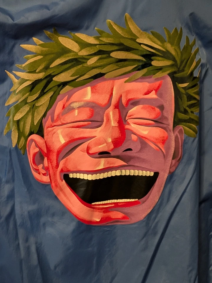 Comme des Garçons рубашка куртка синий - Yue Minjun искусства печати - ограниченного тиража - Изображение 4 из 4