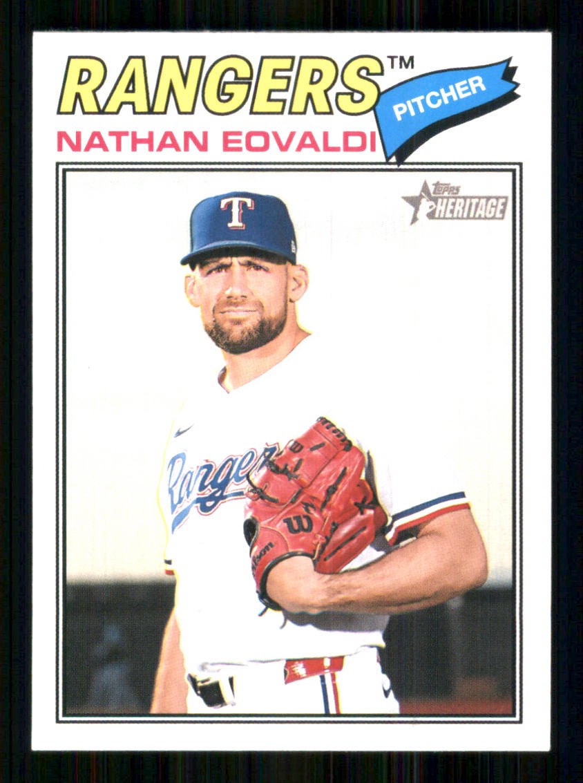 2026 Topps Heritage #40 Nathan Eovaldi Texas Rangers 65588