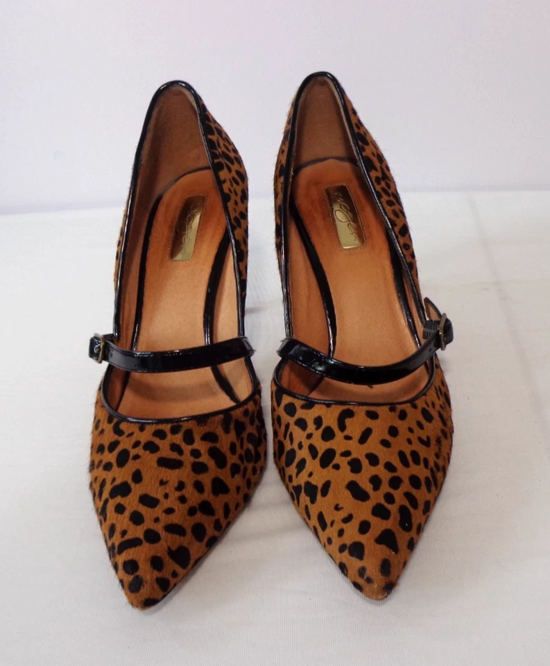Halogen Marci Women's Calf Hair Heels Cheetah Print Mary Jane Pump Brown Size 9M - Image 2 of 4