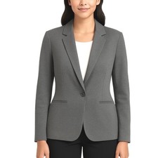 Old Navy New Blazer Dark Heather Gray M Preppy Academia Career Winter 65-15