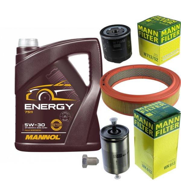 Mann Inspektionspaket Filterset 5L Mannol Energy 5W-30 FüR Seat Ibiza II 1.0-image