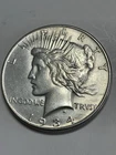 1934 Peace Silver Dollar About Uncirculated Plus Plus