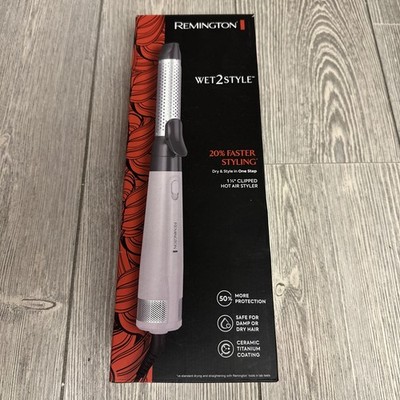 Remington Pro Wet2Style 1 1/4 Clipped Hot Air Curling Iron Open Box