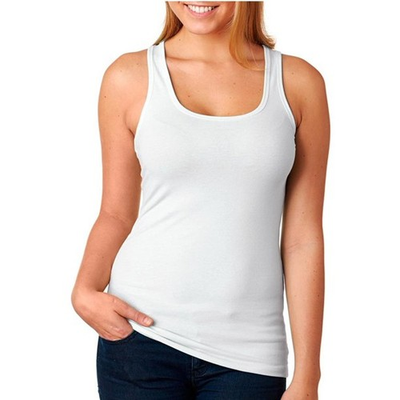 #ad Womens Racerback Stretch Hot Tank Top Yoga Run Training Cami Tee Sports White L $8.81