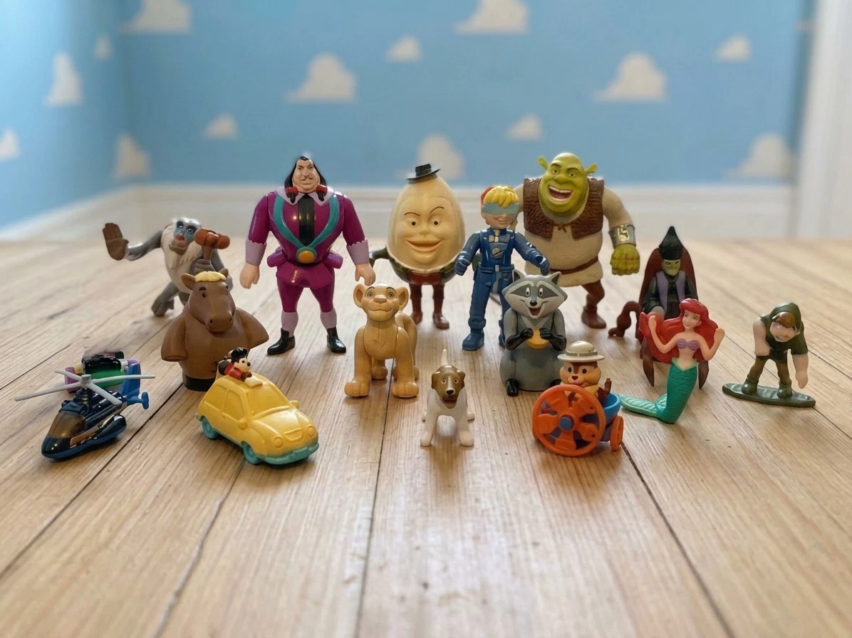 Lot 4 Figurines Shrek Happy Meal McDonald's Fiona L'Âne