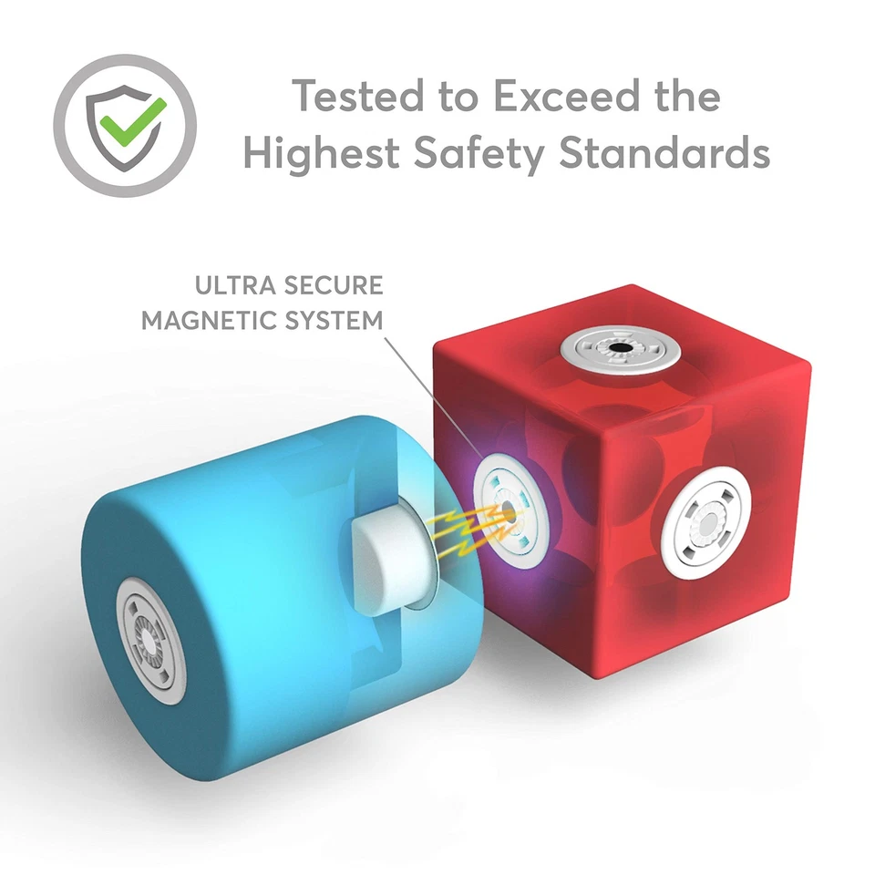 Bloques de construcción de espuma magnética - Juego de 50 piezas, juguetes de baño para niños pequeños, prescho... Foto 3 de 4