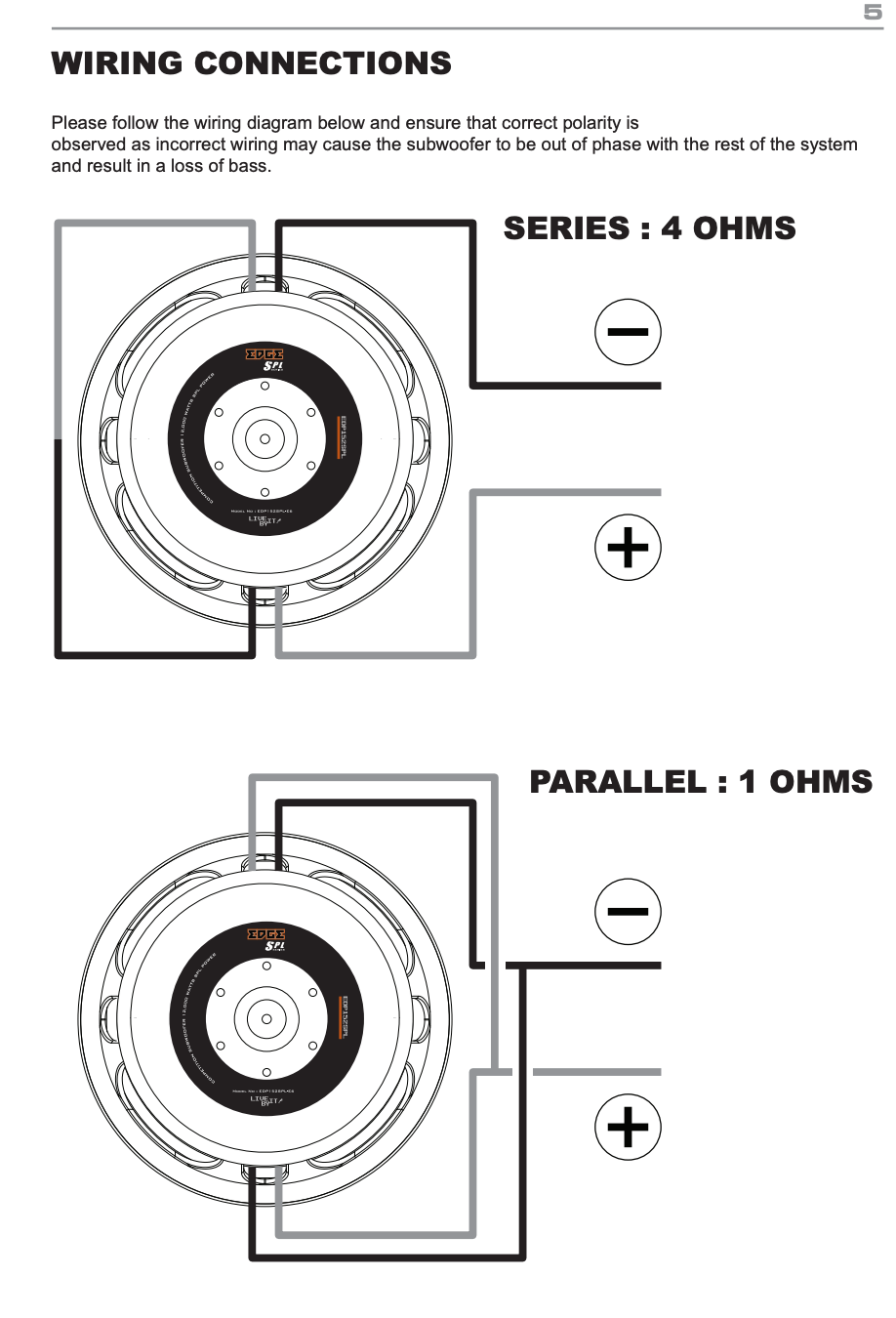 EDGE 12 INCH SUBWOOFER CAR AUDIO BASS 4500 WATTS EDP122SPL NEW UPDATED