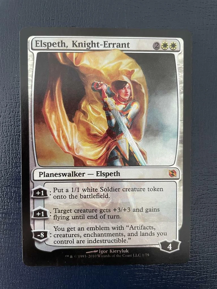 MTG FOIL ELSPETH KNIGHT ERRANT NM PLANESWALKER DUEL DECKS ELSPETH VS TEZZERET - Image 3 of 4
