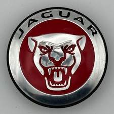 For Jaguar F Xj Xf Xk E-pace Oem Center Cap Polished 2014-2021 Redchrome Jgb001