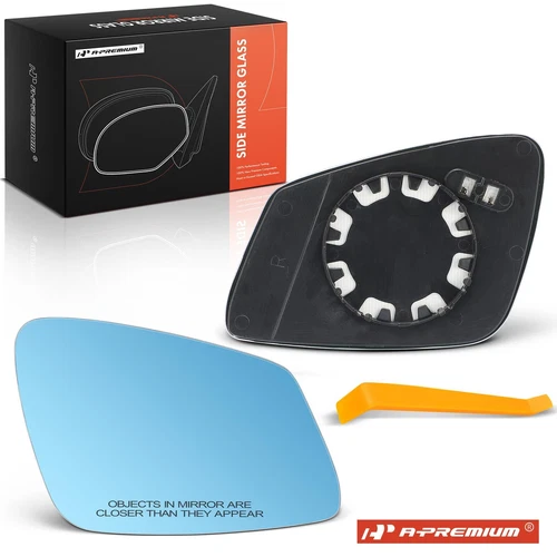 Passenger Blue Mirror Glass with Heated for BMW 528i xDrive F10 535d F02 750Li
