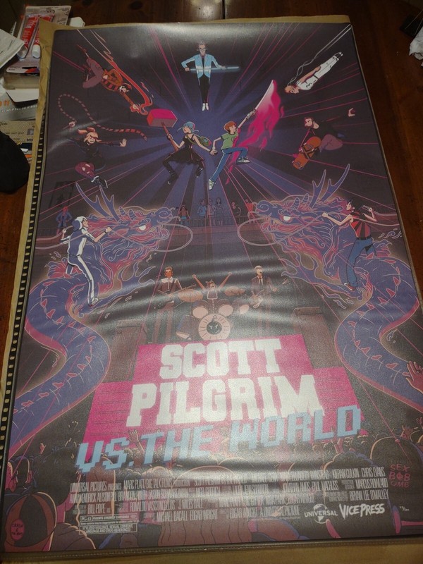 Scott Pilgrim Vs The World Litho Print George Bletsis 24x36 Vice Press 72/300