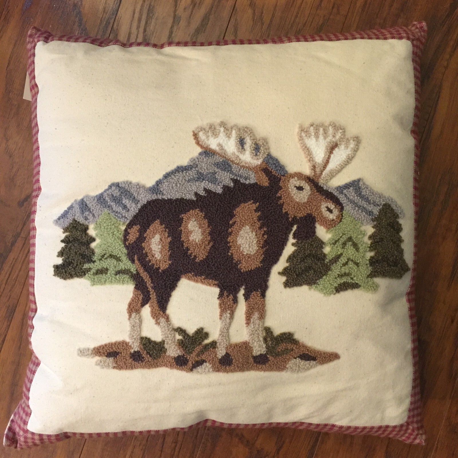 C&F Enterprises Inc 18"x18" Big Sky Moose Decorative Accent Pillow NWT