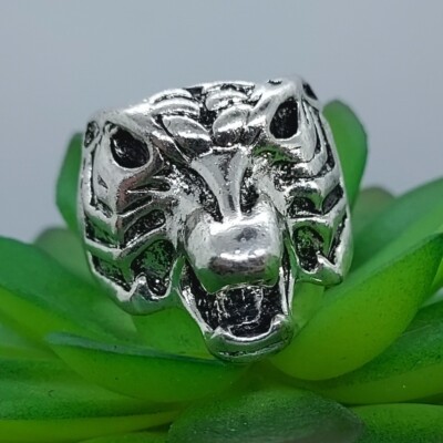 3D Ring Animal Biker Gothic Punk Silver Stainless Steel US Size 10