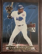 2000 Vanguard High Voltage Gold #10 Sammy Sosa #197/199 SSP Insert