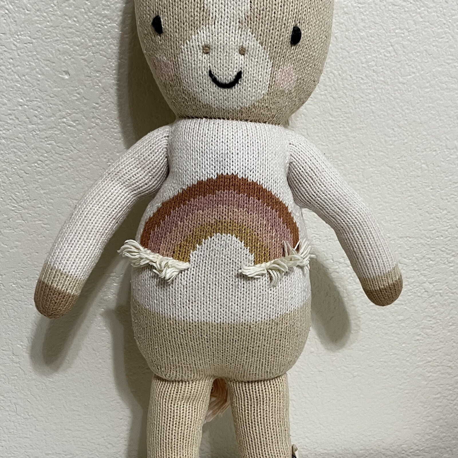 Cuddle + Kind Zara the Unicorn Plush Knit Handmade Doll Stuffed Animal 20" thumbnail 3